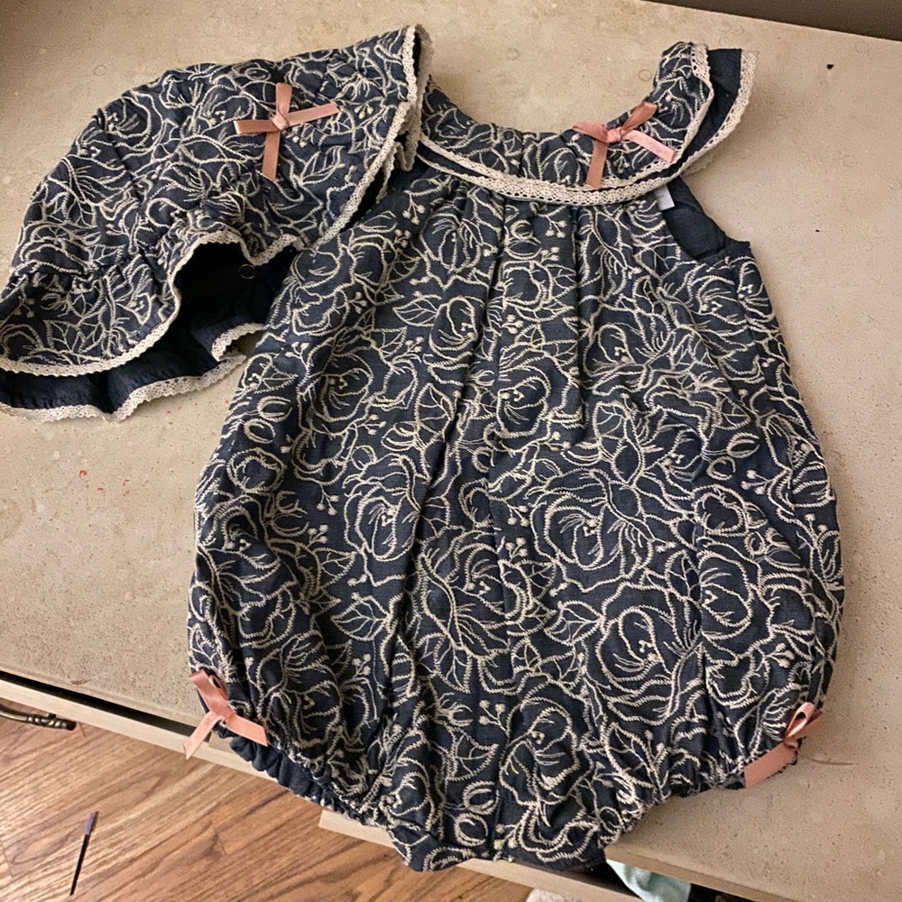 Tahari bucket hat and onesie outfit! CUTE!!